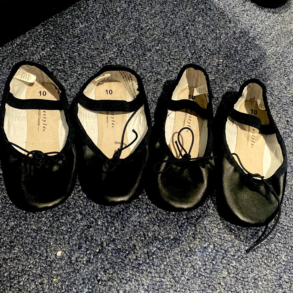 Ballerina black shoes 2 pairs for $20 1 pair for $10